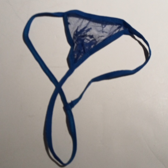 NWT Sz XL Long Blue Transparent Lace Long Sleeve Lingerie - Picture 3 of 7